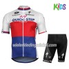 Set Wielershirt + Fietsbroek Kort 2017 Quick-Step Floors Tsjechisch kampioenschap Kids